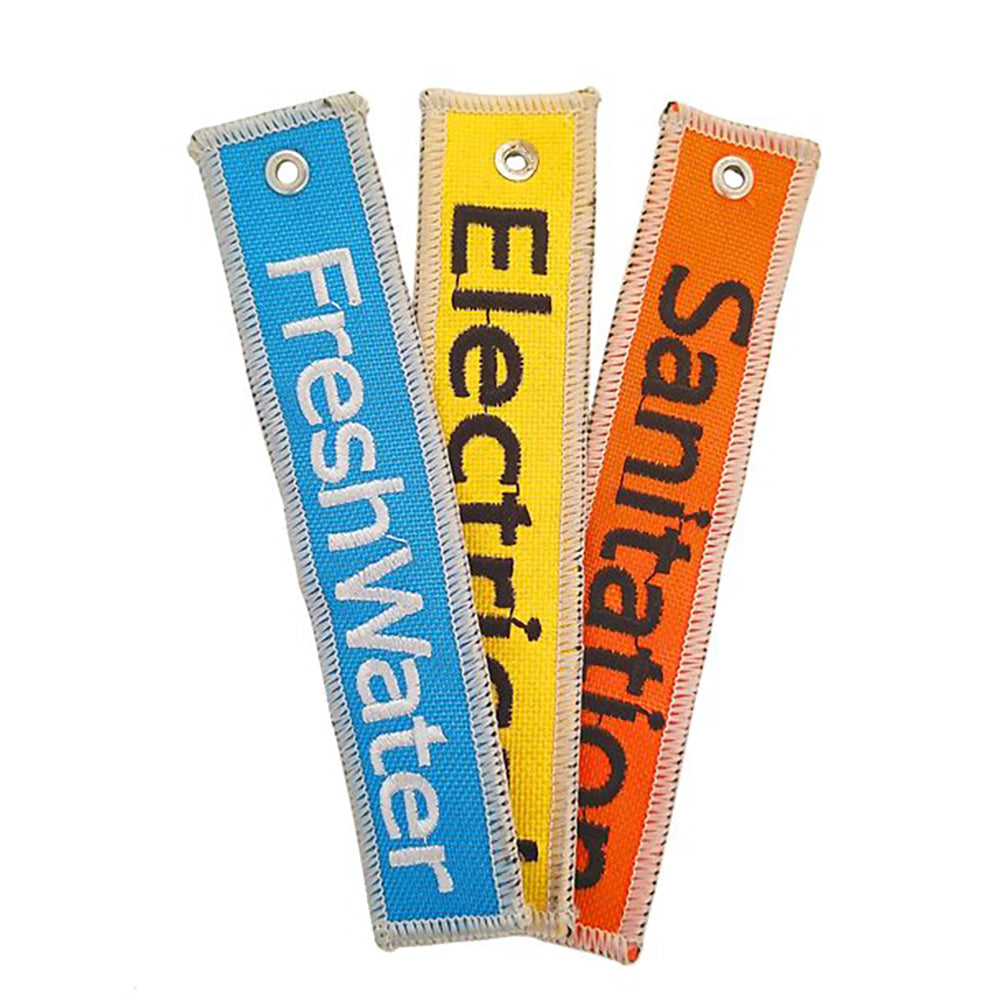 Camco RV Utility Bag w/Sanitation, Fresh Water Electrical Identification Tags