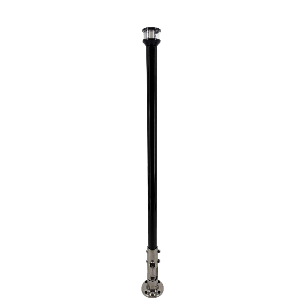 Seaview 24" Manually Folding Light Post w/316 Stainless Steel Base LTBLED12C5 Navigation Light - Black