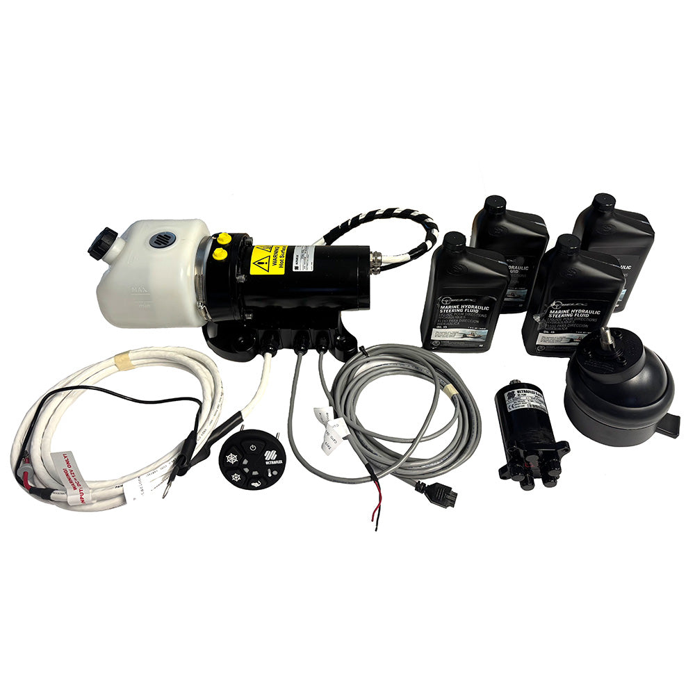 Uflex MasterDrive Steering System - Single Station Retrofit Kit - MasterDrive 40cc Tilt Mount Helm UPMD Power Unit (No Cylinders Included)