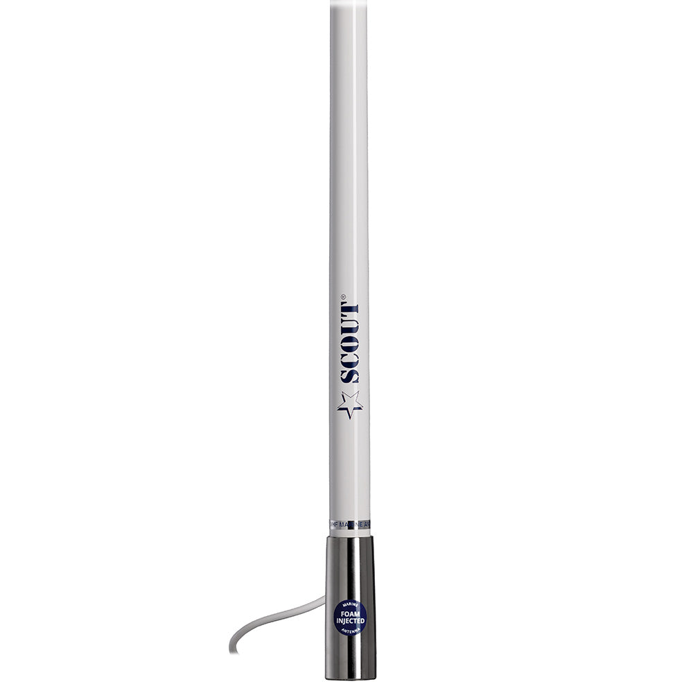 Scout Titan Series 4' White AM/FM Antenna Fiberglass