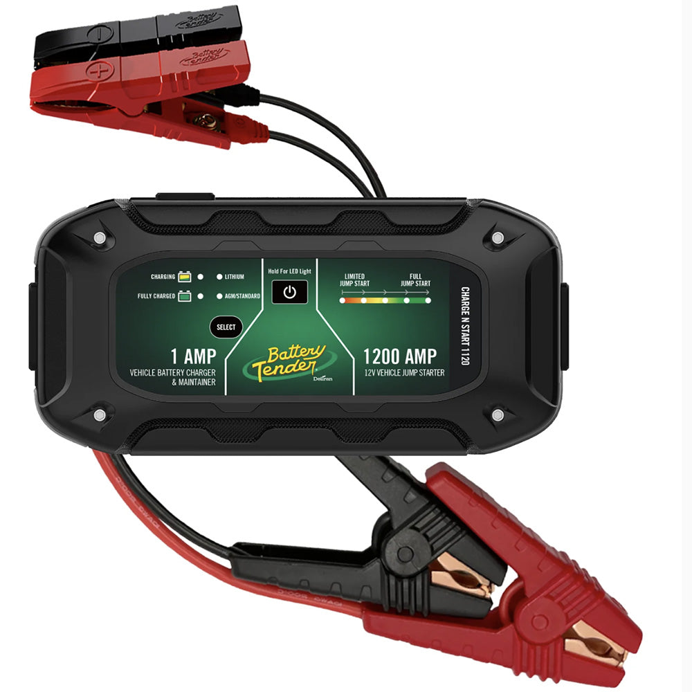 Battery Tender Charge N Start 1120 1 Amp Battery Charger 1200 Amp Jump Starter
