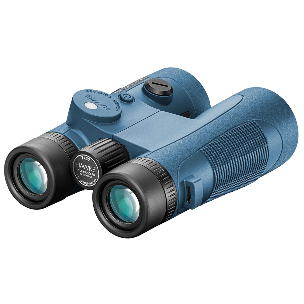 Hawke Optics Endurance ED Marine Binoculars 7x50 - Blue w/Compass