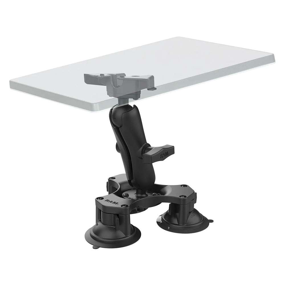 RAM Mount RAM Twist-Lock Triple Suction Heavy Duty Mount f/Starlink Mini