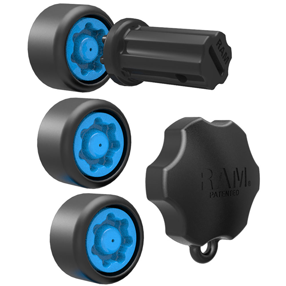 RAM Mount RAM Pin-Lock Security Kit f/Single Swing Arms Gimbal Brackets