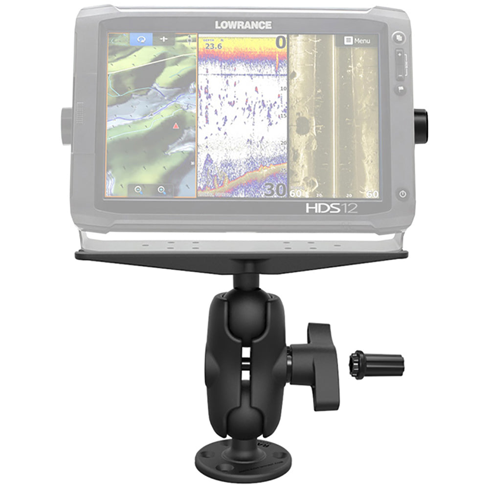 RAM Mount Heavy Duty Marine Electronics Mount w/Combination Pin-Lock Security Kit Short Arm