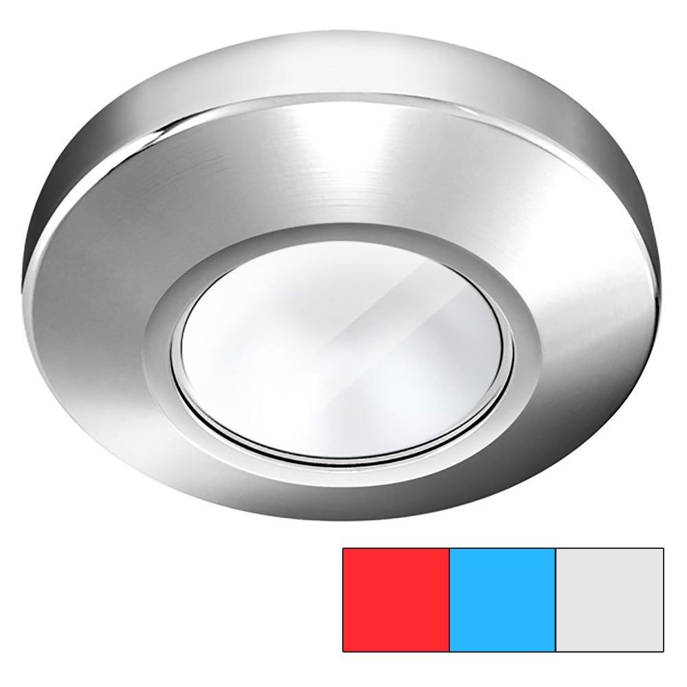 i2Systems Profile P1120 Tri-Light Surface Light - Red, Cool White Blue - Chrome Finish
