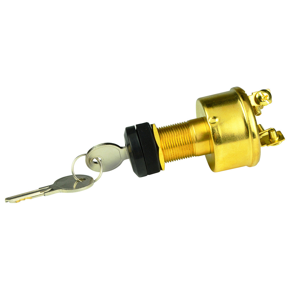 BEP 4-Position Brass Ignition Switch - Accessory/OFF/Ignition Accessory/Start