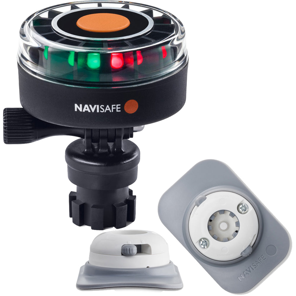 Navisafe Navilight 2NM Tricolor w/Navimount Base RIB Mount - White