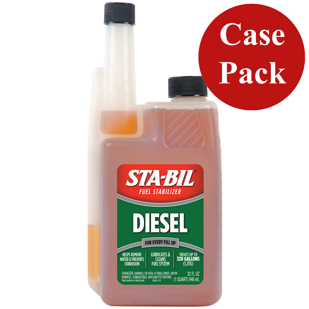 STA-BIL Diesel Formula Fuel Stabilizer Performance Improver - 32oz *Case of 4*