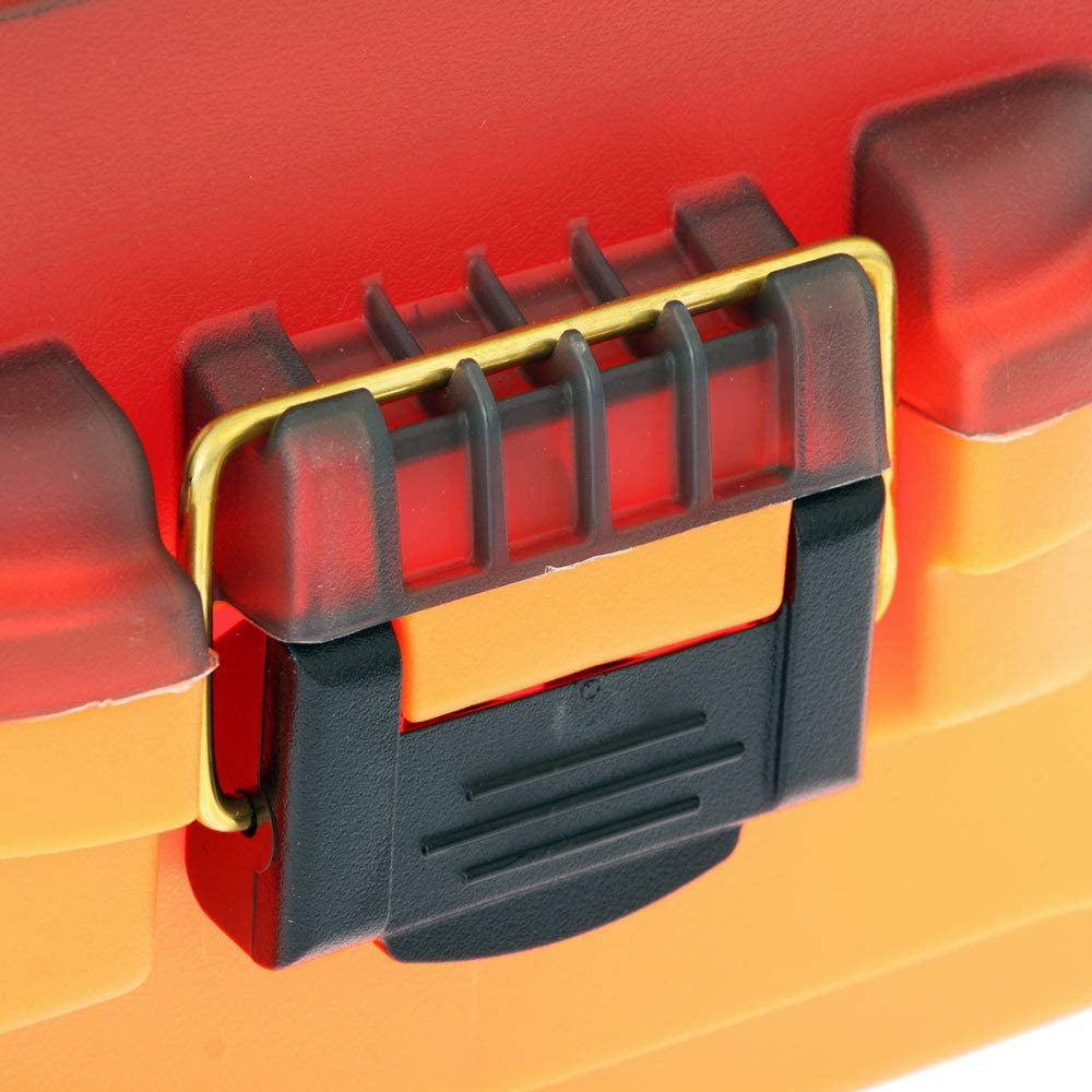 Plano 2-Tray Tackle Box w/Dual Top Access - Smoke Bright Orange