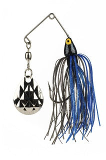 Strike King Mini King Spinnerbait 1/8 oz. Black/Blue