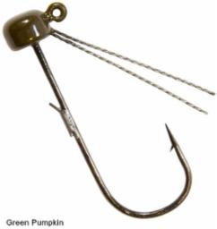 Z-Man Power Finesse Shroomz Weedless 1/5 oz. Green Pumpkin 3pk