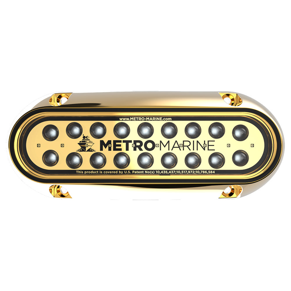 Metro Marine High-Output Elongated Underwater Light w/Intelligent Monochromatic LEDs - Aqua, 45 Beam