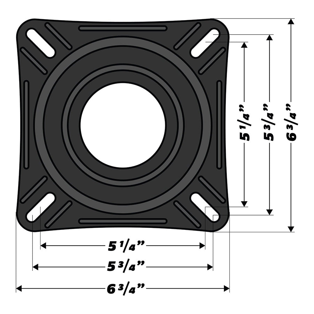 Wise 7" Boat Seat Swivel