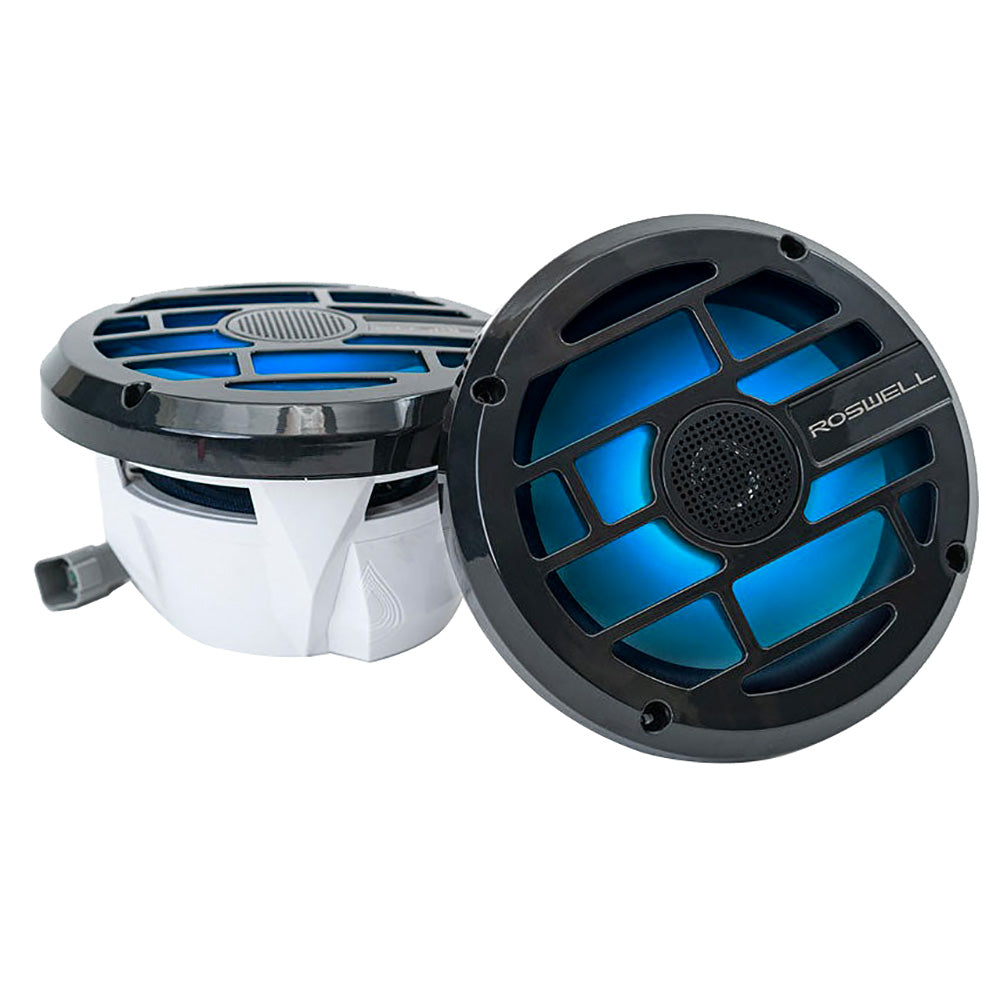 Roswell R Series 7.7 Marine Speakers - Anthracite Grille - 80W RMS  160W Peak Power