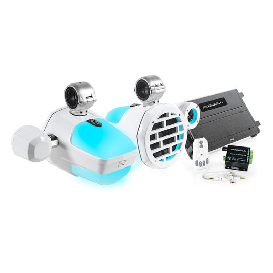 Roswell R1 Pro Marine Audio Package - White