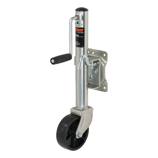 CURT Marine Jack w/6 Wheel - 1,200 lbs - Adjust Vertically 10"