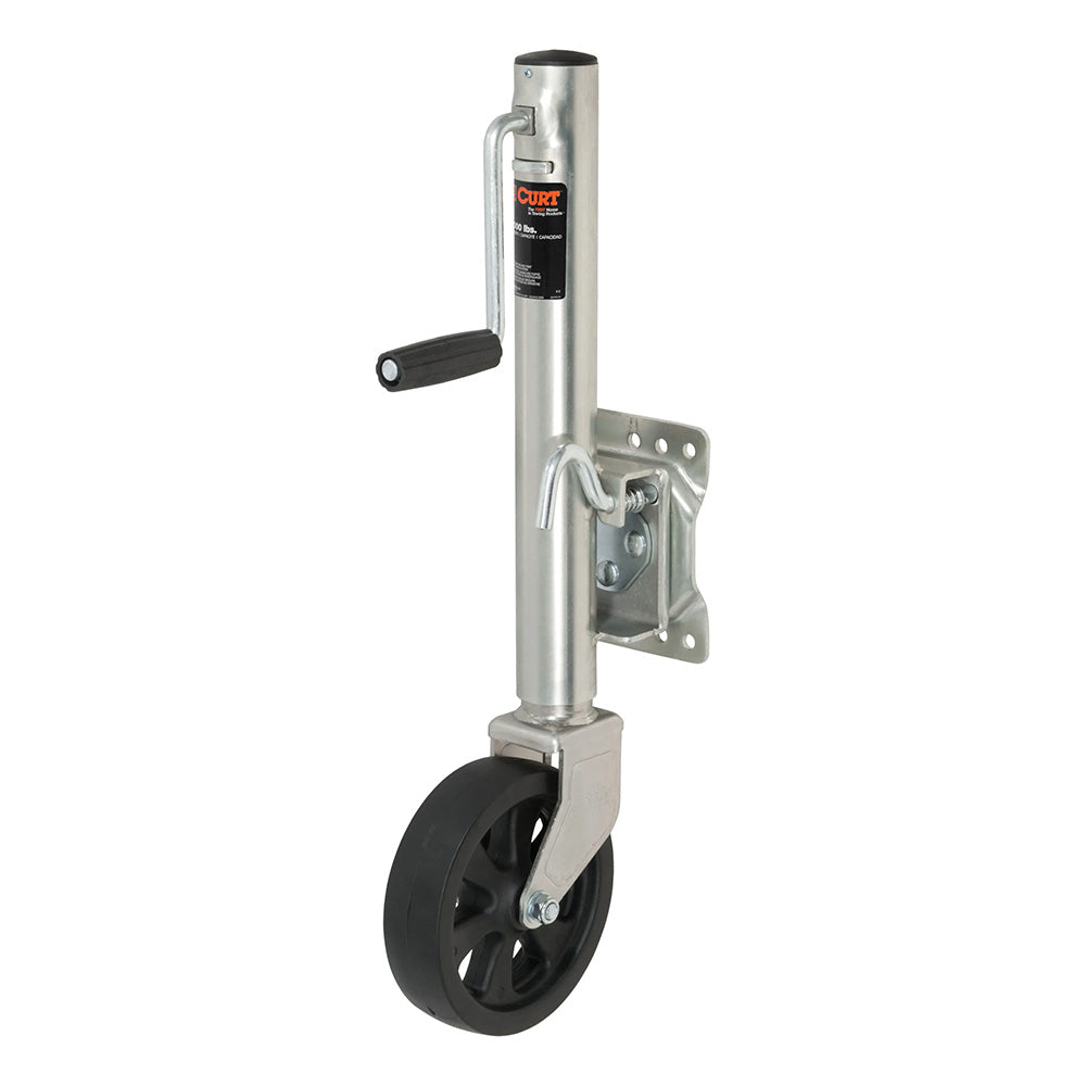 CURT Marine Jack w/8 Wheel - 1,500 lbs - Adjust Vertically 10"