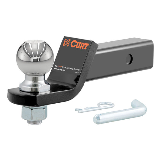 CURT Loaded Ball Mount w/2-5/16" Ball - 2" Shank - 2" Drop - 7,500 lbs