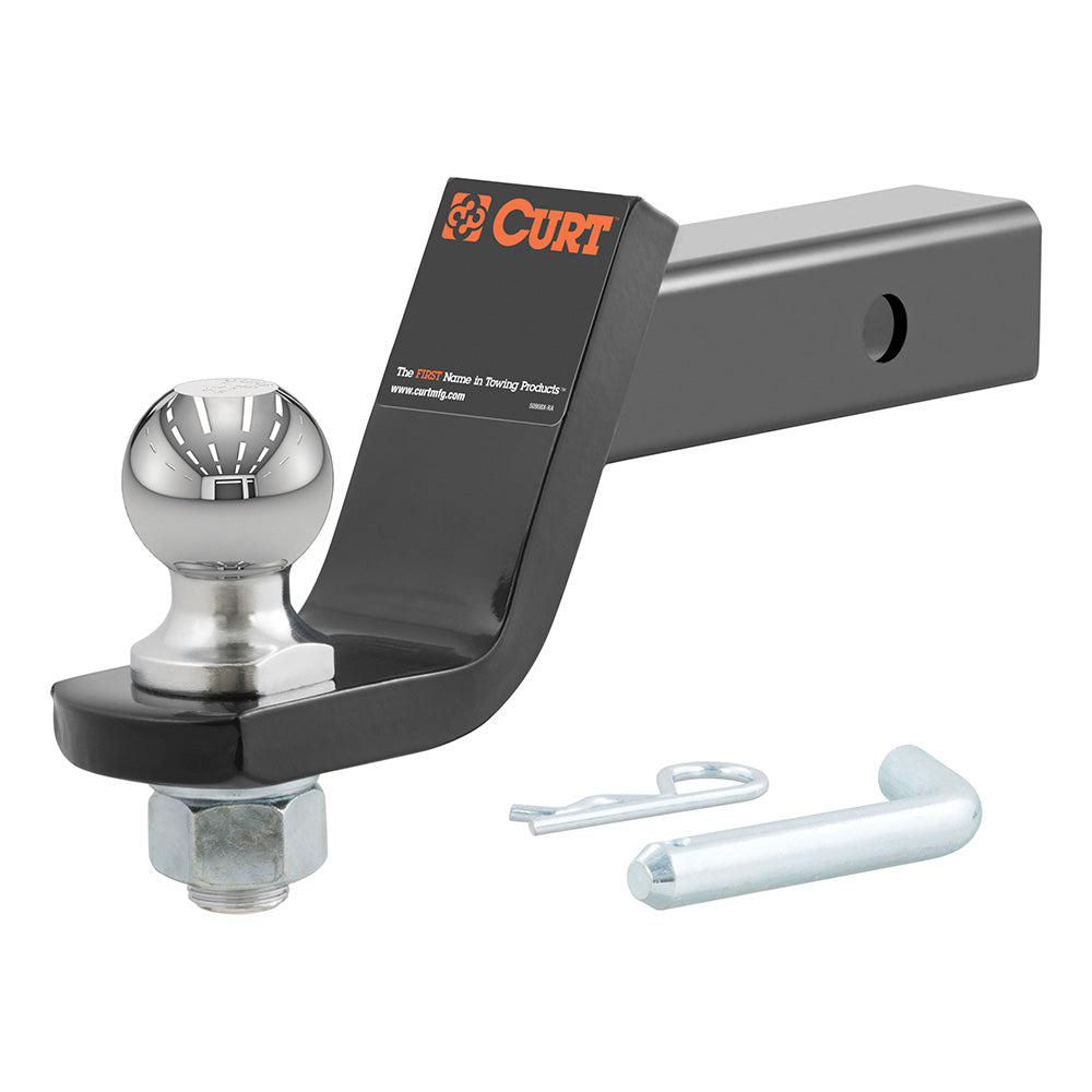 CURT Loaded Ball Mount w/2" Ball - 2" Shank - 4" Drop - 7,500 lbs