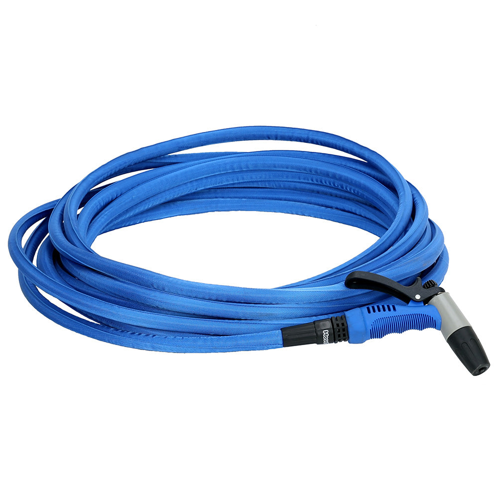 HoseCoil 75 Blue Flexible Hose Kit with Rubber Tip Nozzle