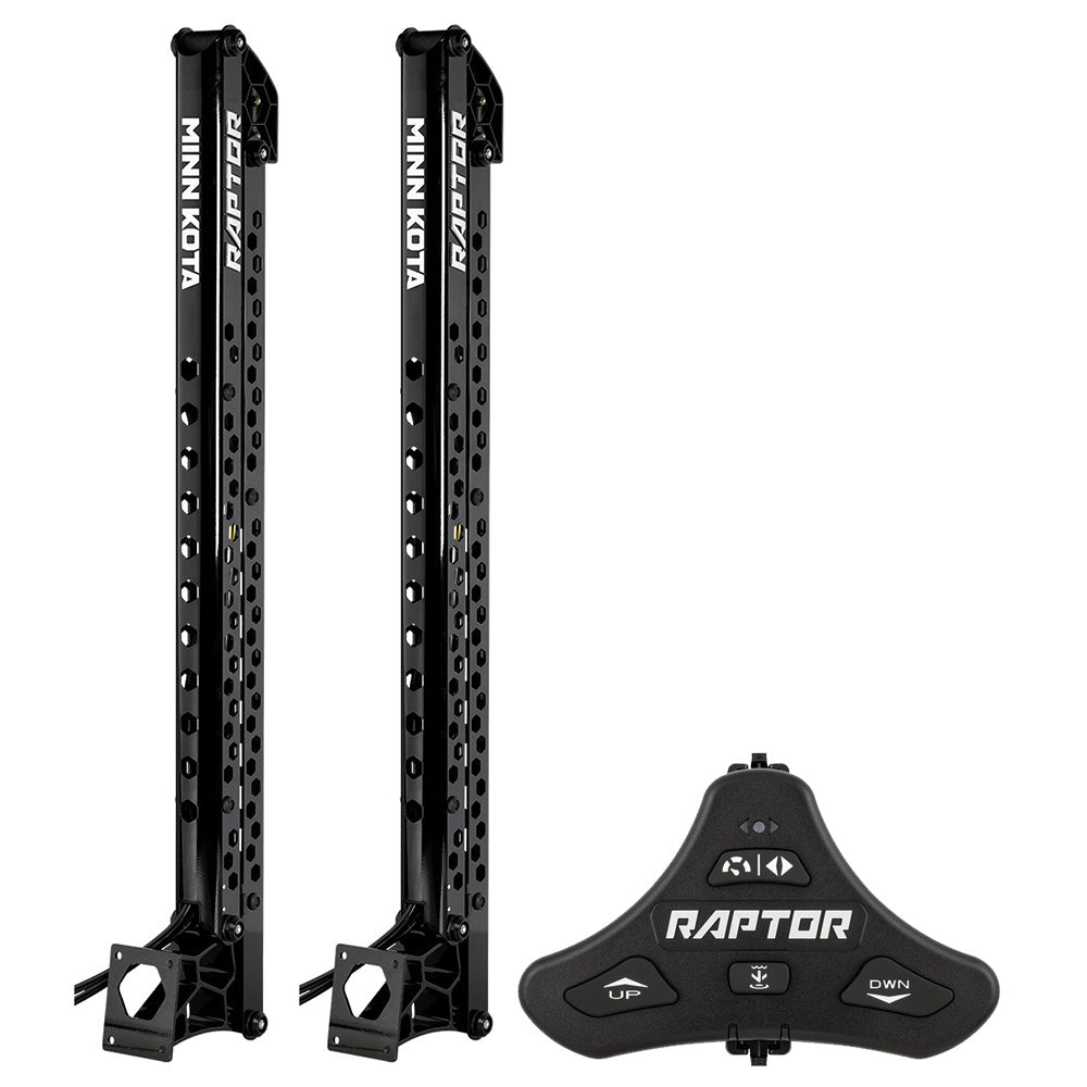 Minn Kota Raptor Bundle Pair - 10' Black Shallow Water Anchors w/Active Anchoring  Footswitch Included