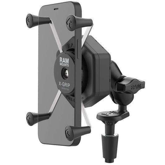 RAM Mount RAM X-Grip Large Phone Mount w/Vibe-Safe  Fork Stem Base - Short