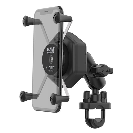 RAM Mount RAM X-Grip Large Phone Mount w/Vibe-Safe  U-Bolt Base - Short