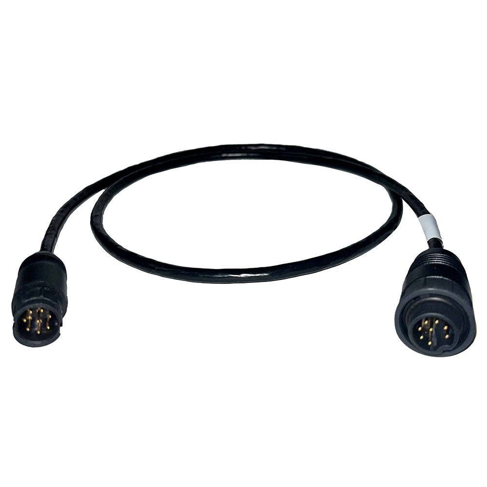 Echonautics 1M Adapter Cable w/Male 8-Pin Black Box Connector f/Echonautics 300W, 600W  1kW Transducers