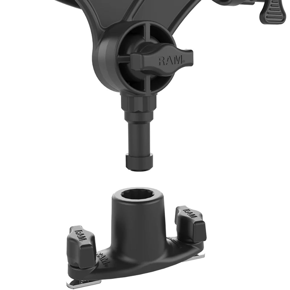 RAM Mount RAM ROD JR Fishing Rod Holder w/Dual T-Bolt Track Base