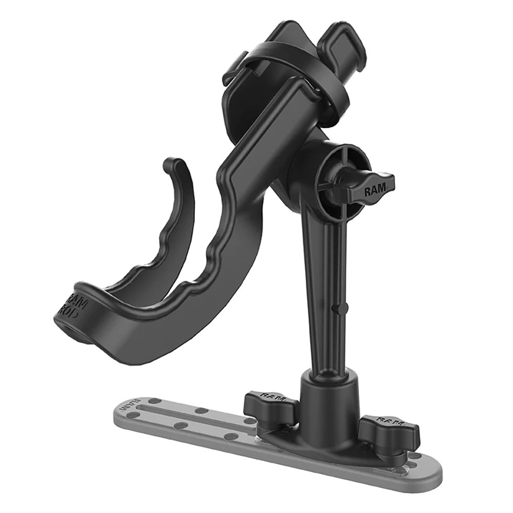 RAM Mount RAM ROD Fishing Rod Holder w/Dual T-Bolt Track Base