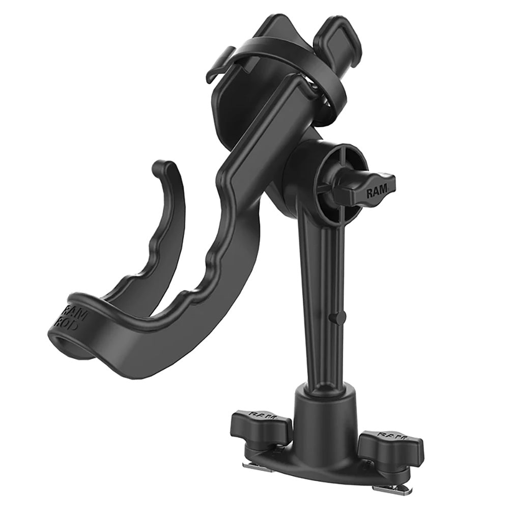 RAM Mount RAM ROD Fishing Rod Holder w/Dual T-Bolt Track Base