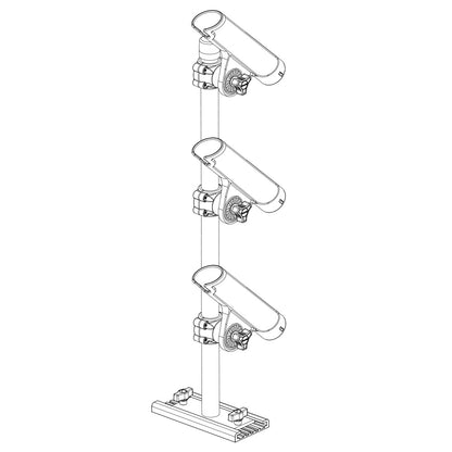 Scotty 333 Track Mounted Rod Tree - Rodmaster II Rod Holders