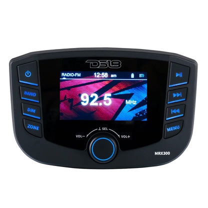 DS18 Marine Headunit TFT Screen - 3 Zones - 4V Output - Bluetooth - RDS 4x50 Watts