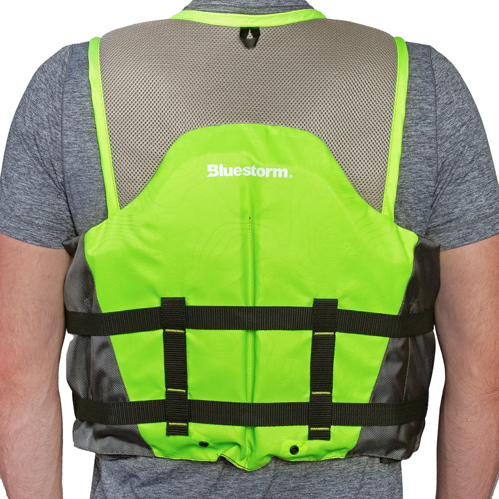 Bluestorm Sportsman Adult Mesh Fishing Life Jacket - Hi-Vis - 2XL/3XL