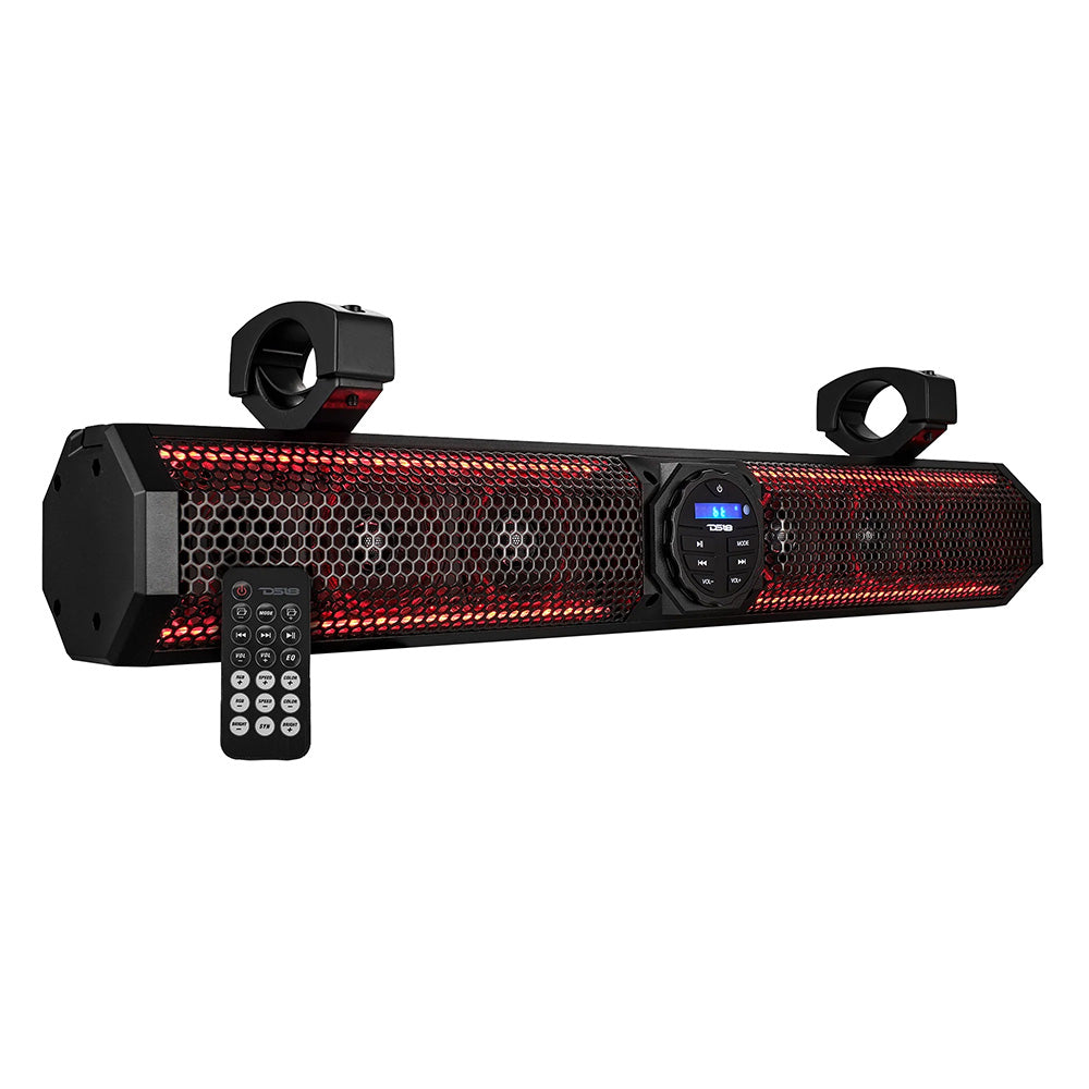 DS18 26" Marine Amplified Sound Bar w/Bluetooth 600W w/6 Speaker System  RGB LED