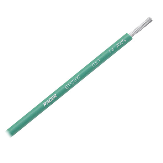 Pacer Green 14 AWG Primary Wire - 25'