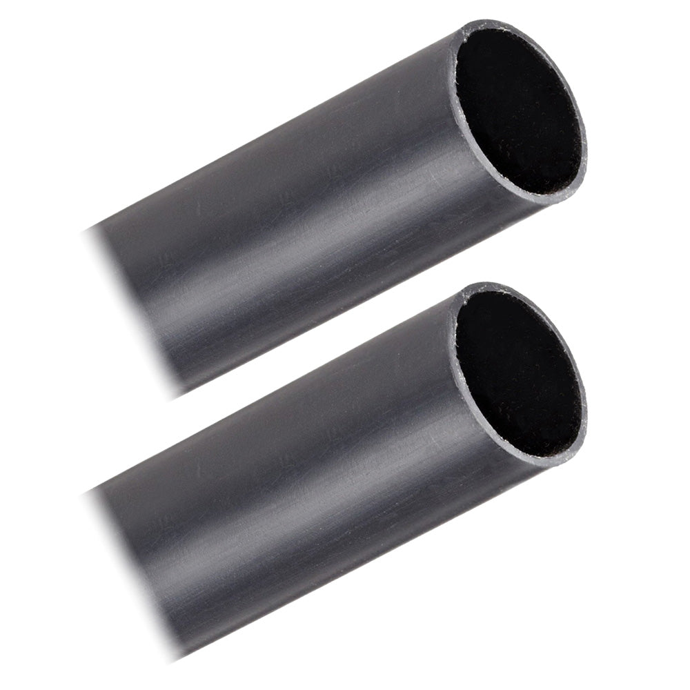 Pacer Battery Cable Heavy Wall Heat Shrink Tubing - 1" x 12" - Black (2-Pieces)