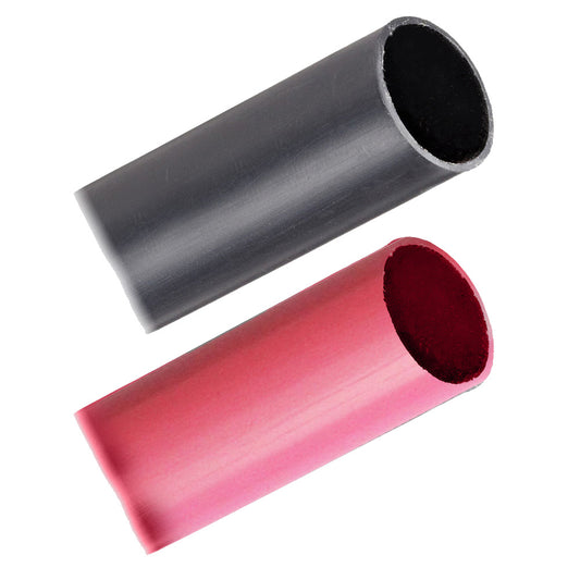 Pacer Battery Cable Heavy Wall Heat Shrink Tubing - 1" x 3" - Black/Red (2-Pieces Combo Pack)