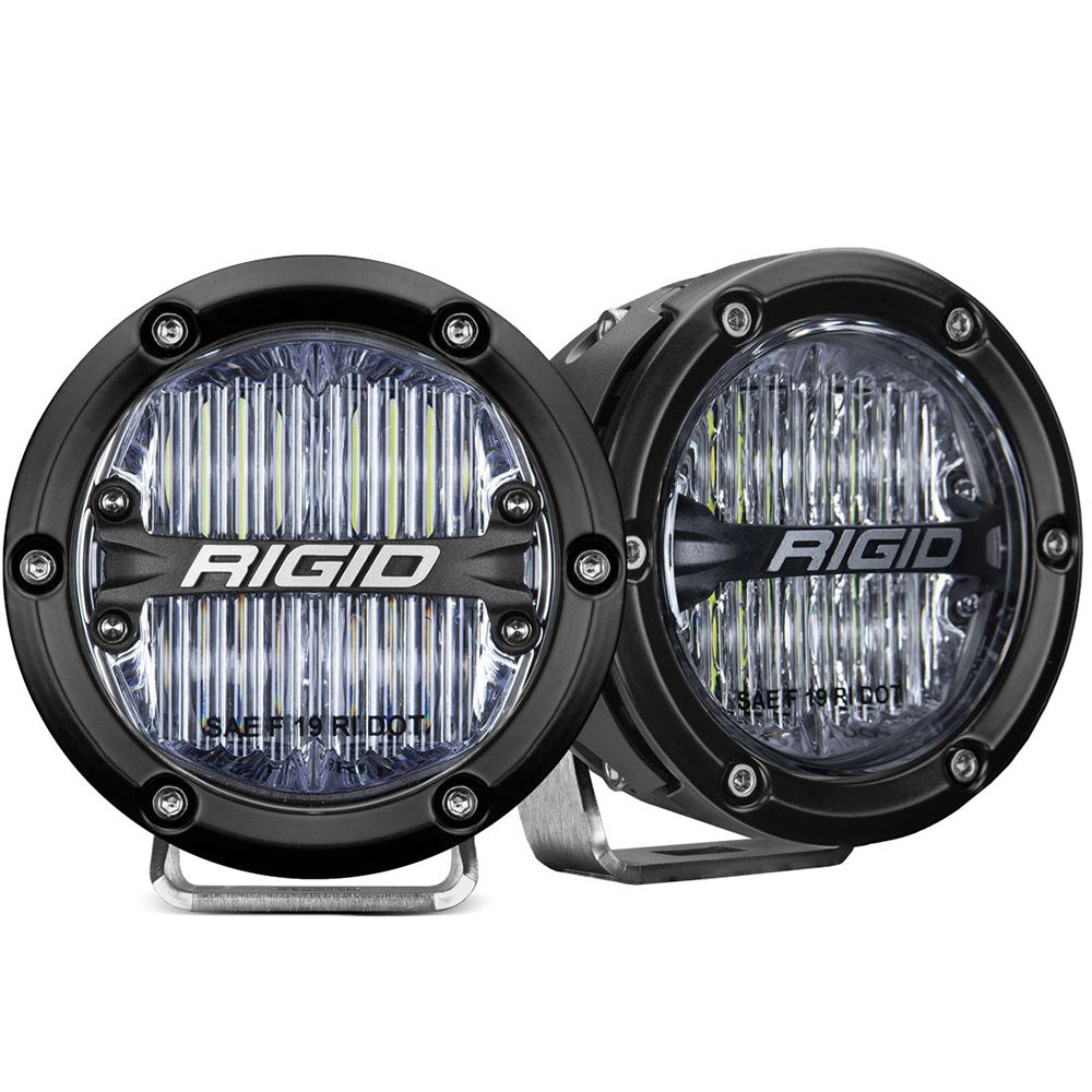 RIGID Industries 360-Series 4" LED SAE Fog Beam - White - Set of 2