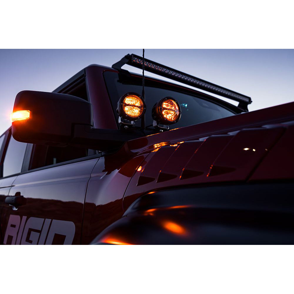 RIGID Industries 360-Series RGBW 4" Offroad Spot Beam w/RGBW Backlight Pods - Set of 2