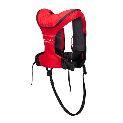 Mustang Atlas 190 DLX Open Ocean Inflatable PFD - Red/Black