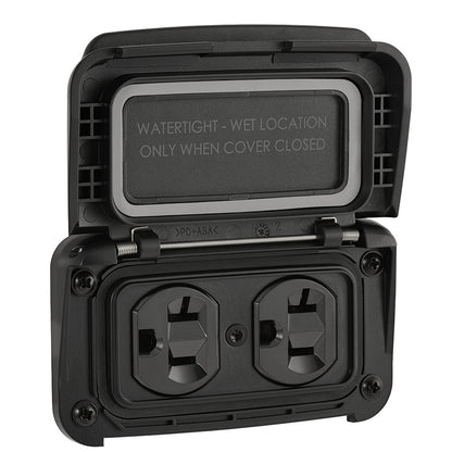 Scanstrut Ventura Series Dual AC Outlet - 125V - 20A