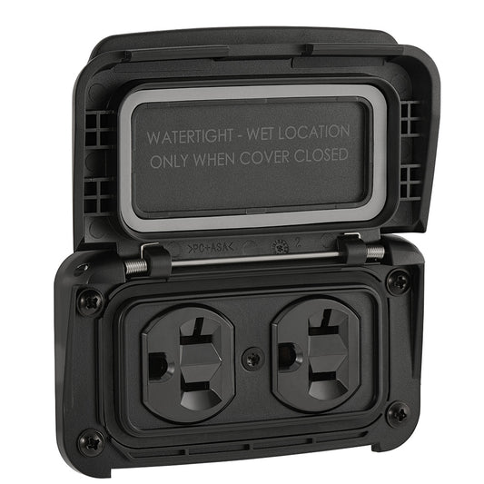 Scanstrut Ventura Series Dual AC Outlet - 125V - 20A