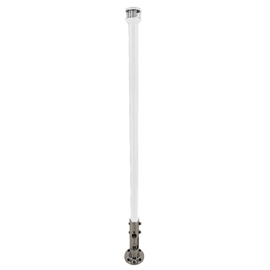Seaview 36" Manually Folding Light Post w/316 Stainless Steel Base  LTBLED12C5 Navigation Light - White