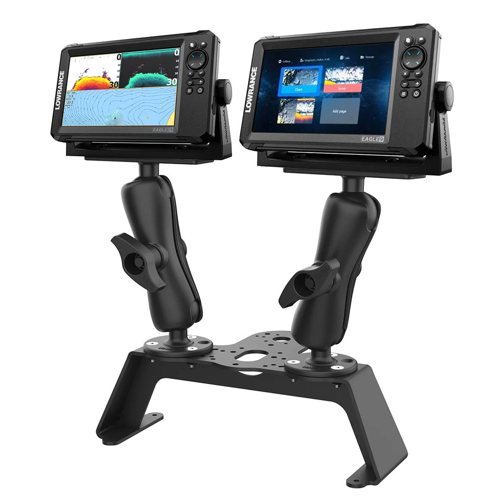 RAM Mount RAM Fishfinder Deck Kit w/Dual Marine Electronic Mount