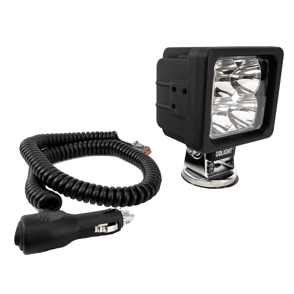 Golight GXL LED Work Light Series Portable Spot Light Magnetic Mount w/No Remote - 12V - Black