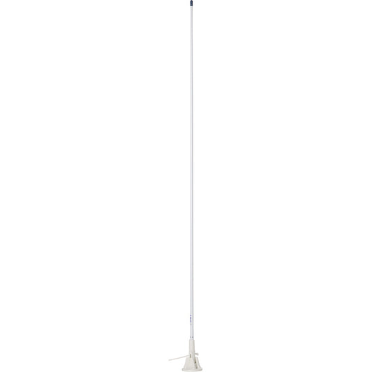Scout 5' White VHF Antenna 3dB Lift  Lay Mount w/5M RG-58