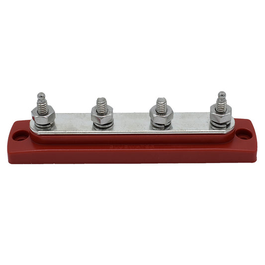 Bluewater Common Stud Busbar 4 Gang - Red