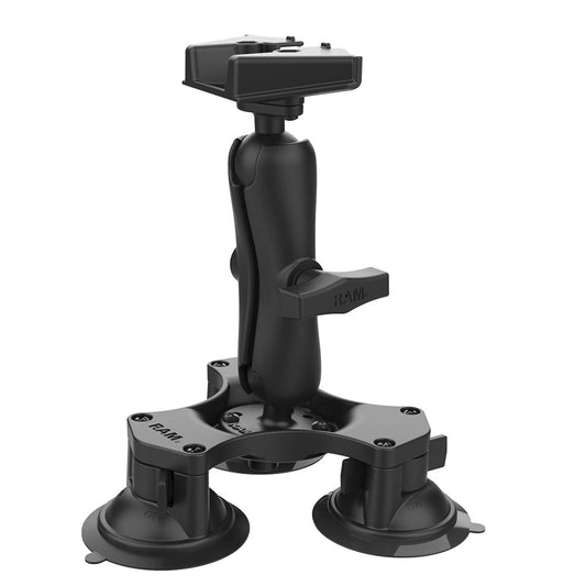 RAM Mount RAM Twist-Lock Triple Suction Heavy Duty Mount f/Starlink Mini
